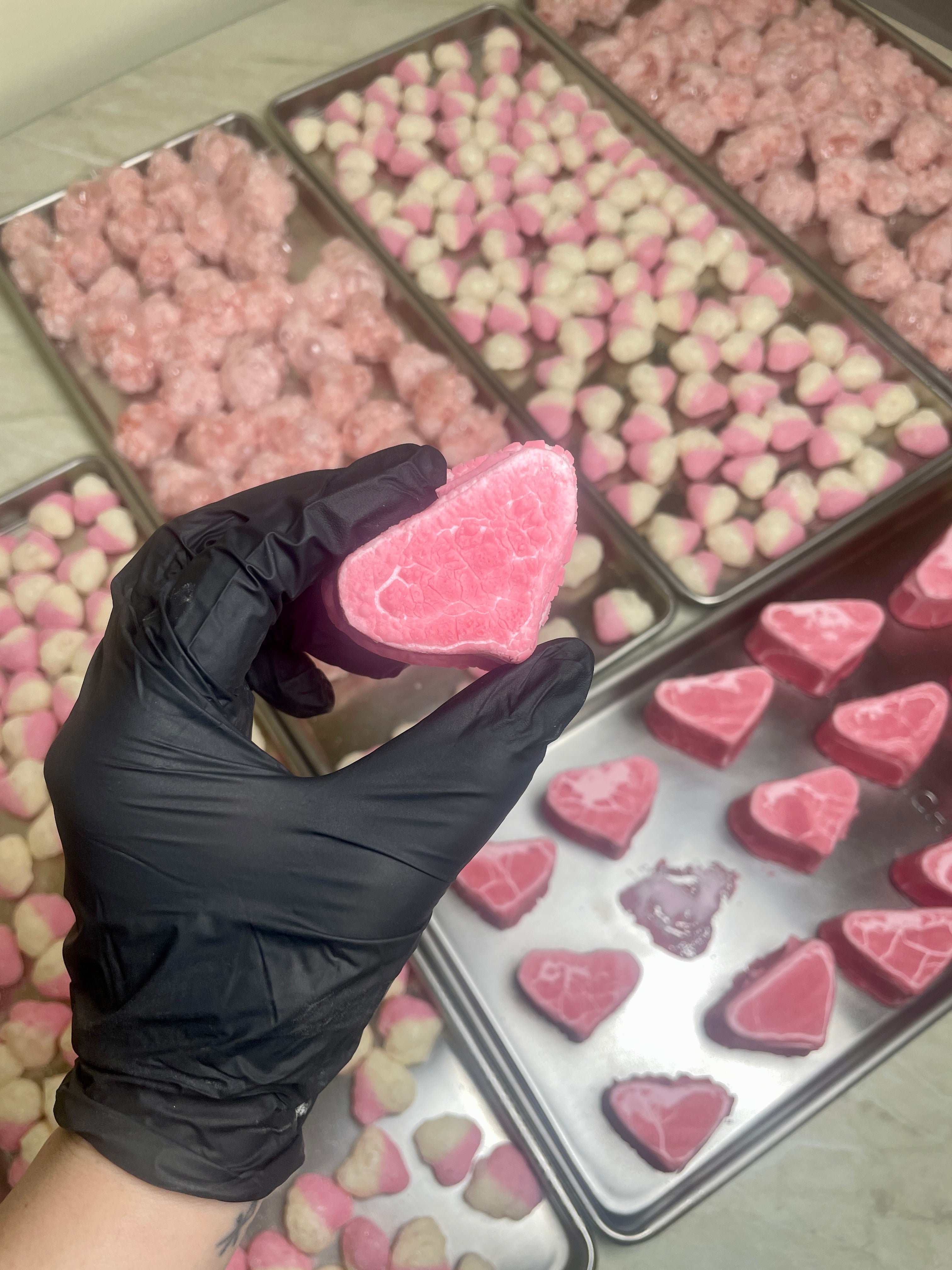 Liofilizuoti saldainiai "Širdelės"