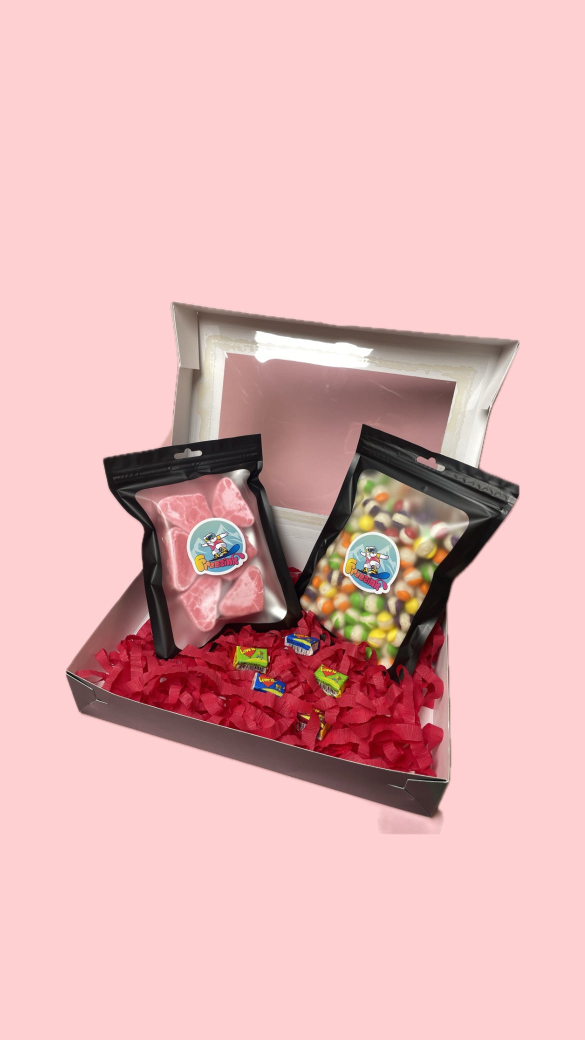 Liofilizuotų saldainių dėžutė "Valentinas"