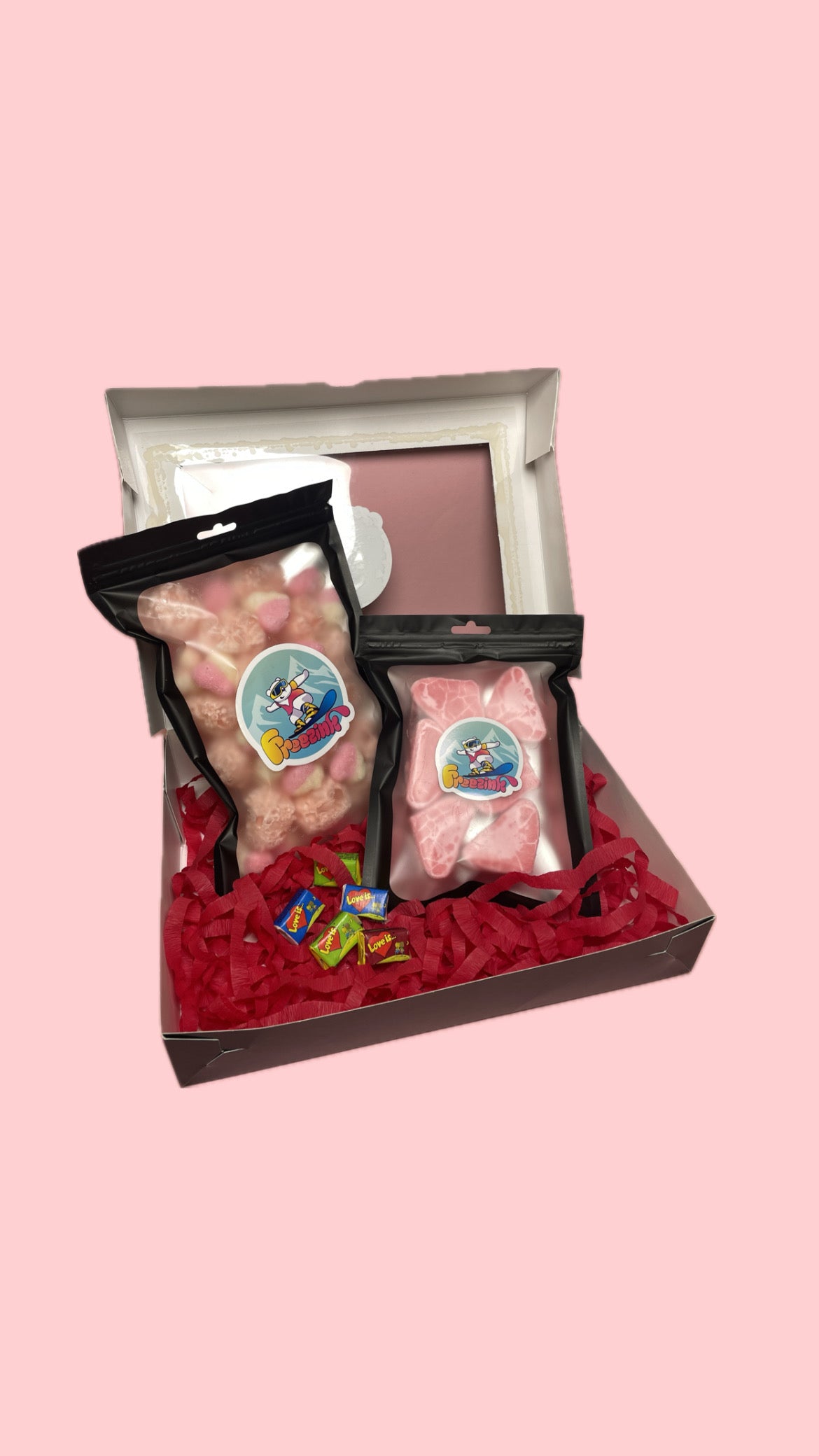 Liofilizuotų saldainių dėžutė "Valentina"