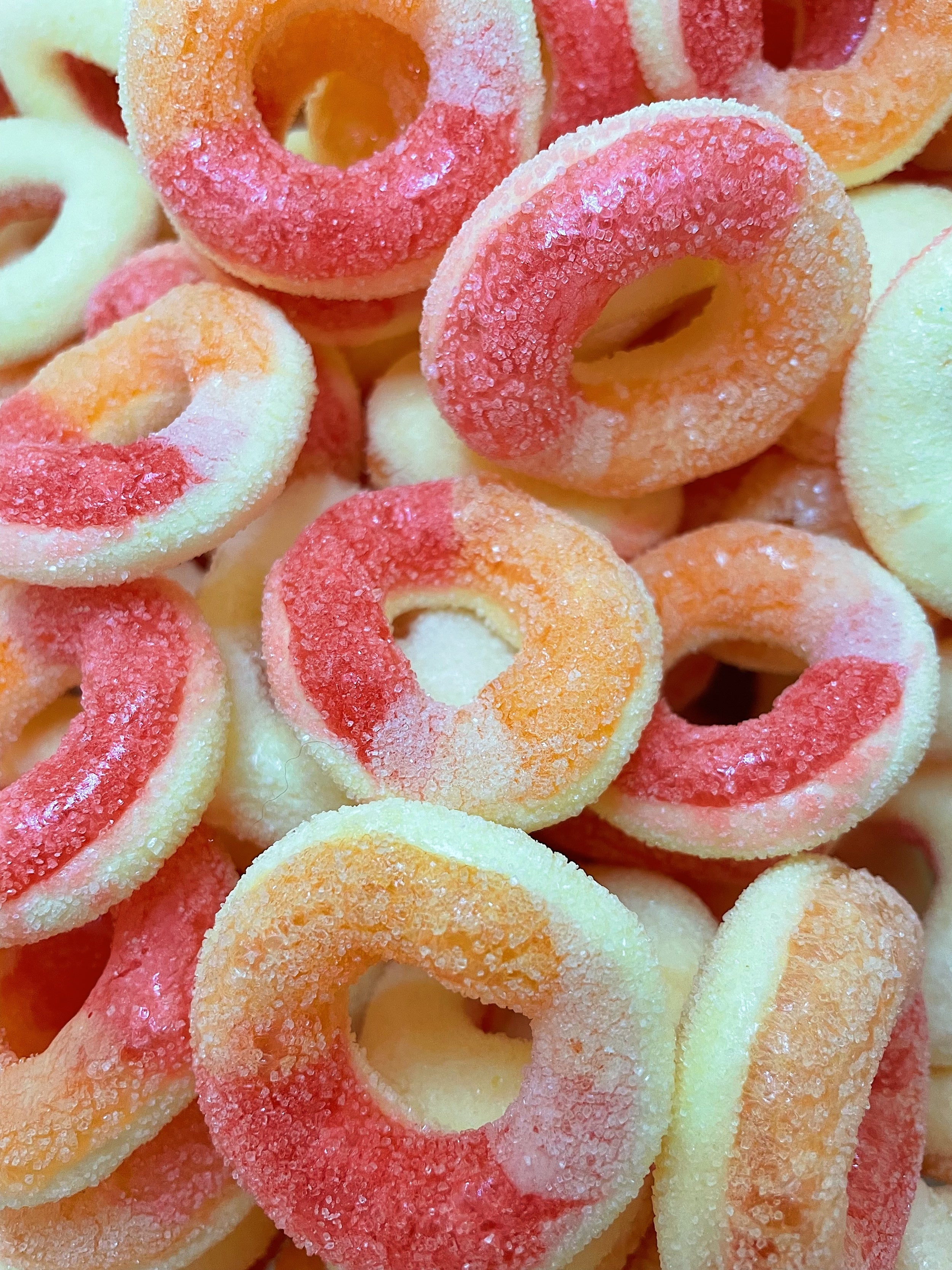 Liofilizuoti saldainiai "Persikiniai žiedai"