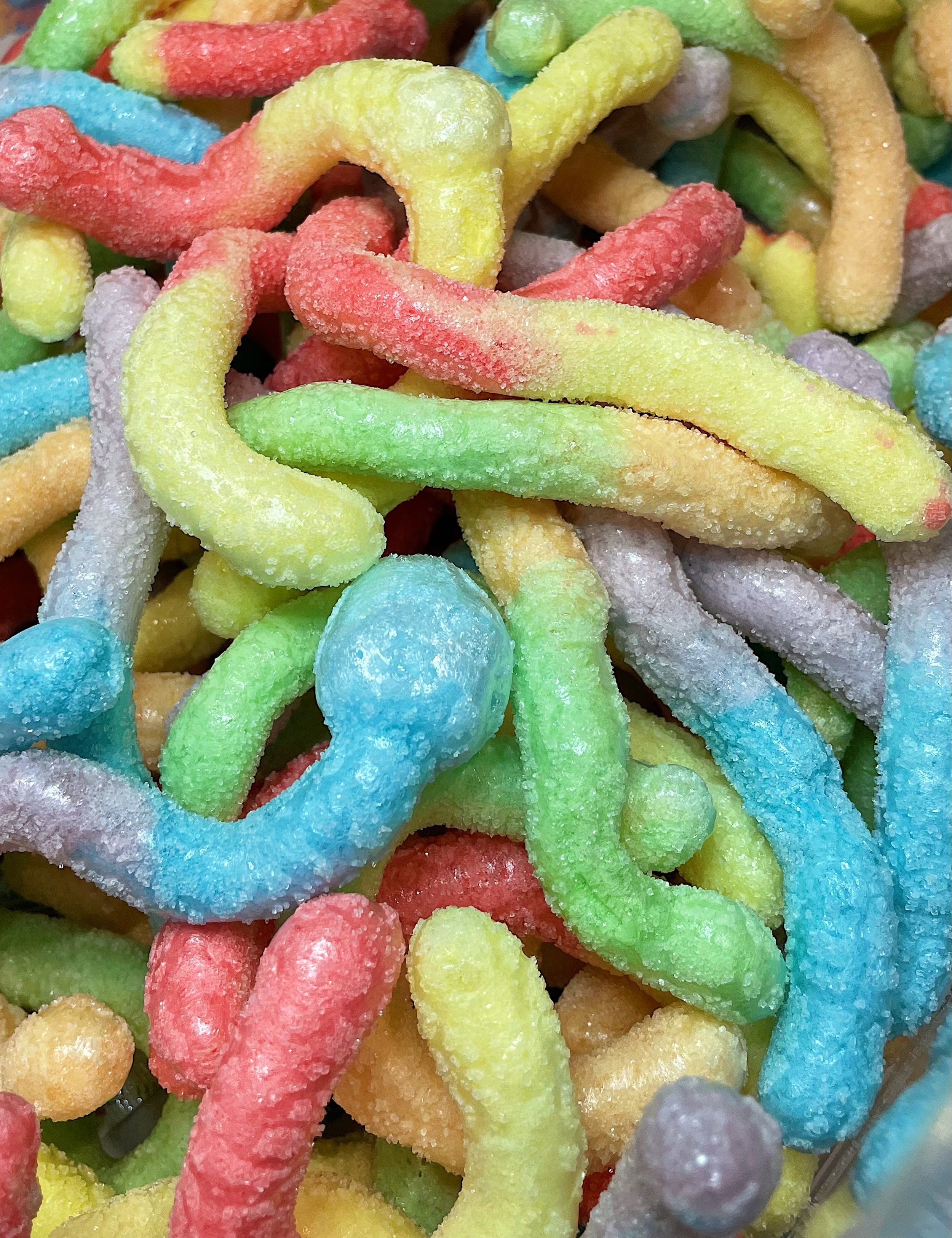 Liofilizuoti saldainiai "Sliekai"